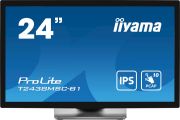 Image de iiyama ProLite écran plat de PC 60,5 cm (23.8") 1920 x 1080 pixels Full HD LED Écran tactile Noir (T2438MSC-B1)