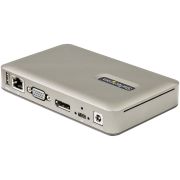 Image de StarTech.com Dock USB C - USB-C vers DisplayPort 4K 30Hz ou VGA - Chargement USB Power Delivery 65W - Hub USB 3.1 Gen 1 à 4 ports - Station d'accueil universelle USB-C pour ... (DKM30CHDPDUE)