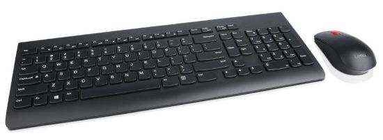 Image de Lenovo clavier Souris incluse Universel RF sans fil QWERTZ Slovaque Noir (4X30M39489)