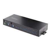 Image de StarTech.com Hub USB 3.0 5Gbps Industriel à 16 Ports - Montage DIN/Surface/Rack - Protection ESD - Commutateur USB 3.0 Alimenté, Jusqu'à 120W de Charge USB Partagée - ... (5G16AINDS-USB-A-HUB)
