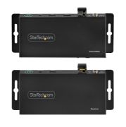 Image de StarTech.com Kit Extender HDMI Fibre Optique - 4K60Hz jusqu'à 1km (Monomode) ou 300m (Multimode) Fibre optique LC, HDR, HDCP, Audio 3.5mm/RS232/Extender IR - Prolongateur/E ... (ST121HD20FXA2)
