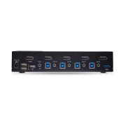 Image de StarTech.com Switch KVM DisplayPort 4 Ports - 8K 60H/4K 144Hz, Écran Unique, DisplayPort 1.4, 2 Ports USB 3.0, 4x USB 2.0 HID, Commutateur KVM, Commutation par Bouton ... (D86A2-4-PORT-8K-KVM)