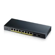 Image de Zyxel GS1900-10HP Géré L2 Gigabit Ethernet (10/100/1000) Connexion Ethernet, supportant l'alimentation via ce port (PoE) Noir (GS1900-10HP-EU0102F)