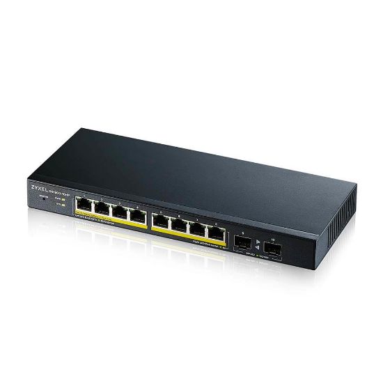 Image de Zyxel GS1900-10HP Géré L2 Gigabit Ethernet (10/100/1000) Connexion Ethernet, supportant l'alimentation via ce port (PoE) Noir (GS1900-10HP-EU0102F)