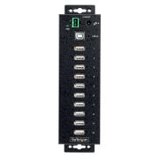 Image de StarTech.com Hub USB 2.0 10 ports Industriel - Hub USB Robuste avec Protection ESD Niveau 4 - Hub USB-A Montable sur Mur/Bureau - Hub d'Extension USB avec ports Verr ... (USB210AIND-USB-A-HUB)