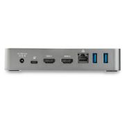 Image de StarTech.com Dock USB-C - Station d'Accueil à Double Écran 1080p HDMI - 65W Power Delivery - 1x USB-C, 3x USB-A, Ethernet - Dock Dual Vidéo USB 3.1 Gen 1 Type-C - Mac & Windo ... (DK30CHHPDEU)