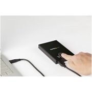 Image de StarTech.com Boîtier de disque dur SATA de 2,5" crypté - Accès par empreinte digitale (S251BMU3FP)