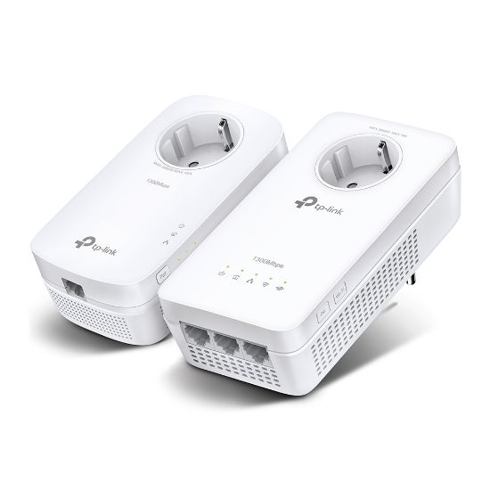 Image de TP-Link Adaptateur réseau CPL 300 Mbit/s Ethernet/LAN Wifi Blanc 2 pièce(s) (TL-WPA8631P KIT)