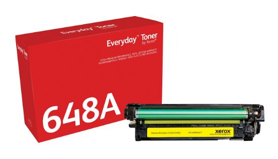Image de Toner Everyday™ _OEM_NAME_ Jaune de Xerox compatible avec HP 648A (CE262A), Capacité standard (006R03677)