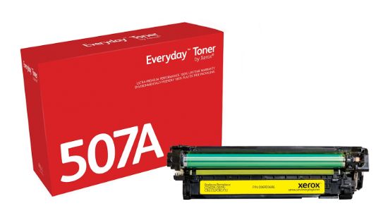 Image de Toner Everyday™ _OEM_NAME_ Jaune de Xerox compatible avec HP 507A (CE402A), Capacité standard (006R03686)