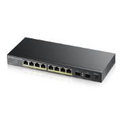 Image de Zyxel GS1100-10HP v2 Non-géré Gigabit Ethernet (10/100/1000) Connexion Ethernet, supportant l'alimentation via ce port (PoE) Noir (GS1100-10HP-EU0102F)