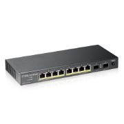 Image de Zyxel GS1100-10HP v2 Non-géré Gigabit Ethernet (10/100/1000) Connexion Ethernet, supportant l'alimentation via ce port (PoE) Noir (GS1100-10HP-EU0102F)
