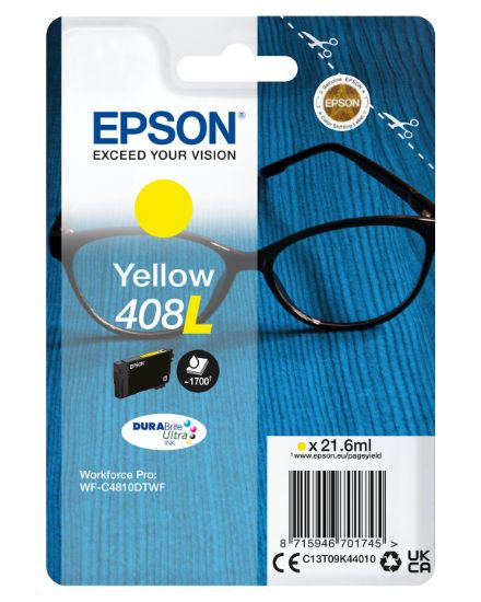 Image de Epson Singlepack Yellow 408L DURABrite Ultra Ink (C13T09K44010)