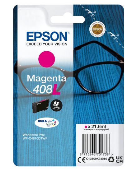 Image de Epson Singlepack Magenta 408L DURABrite Ultra Ink (C13T09K34010)