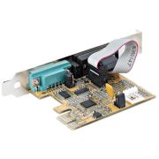 Image de StarTech.com Carte Série PCI Express à 2 ports - Carte d'Extension Série PCIe vers RS232 (DB9) - Adaptateur PCIe avec UART 16C1050, Supports Standard ou Profil Bas - ... (21050-PC-SERIAL-CARD)
