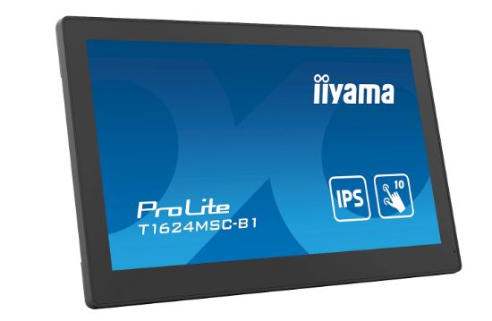 Image de iiyama écran plat de PC 39,6 cm (15.6") 1920 x 1080 pixels Full HD LED Écran tactile Noir (T1624MSC-B1)