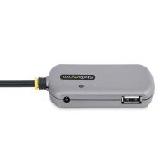 Image de StarTech.com Hub USB d'Extension - Câble d'Extension USB 2.0 de 24m avec Concentrateur USB-A à 4 Ports, Câble Répéteur USB Actif/Alimenté par Bus, Alimentation Option ... (U02442-USB-EXTENDER)
