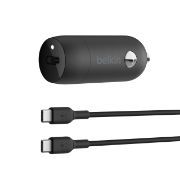 Image de Belkin Ordinateur portable, Smartphone, Tablette Noir Allume-cigare Charge rapide Intérieure (CCA004BT1MBK-B6)