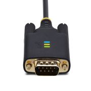 Image de StarTech.com changeur de genre de câble USB-A 2 x DB-9 RS-232 Noir, Gris (2P6FFC-USB-SERIAL)