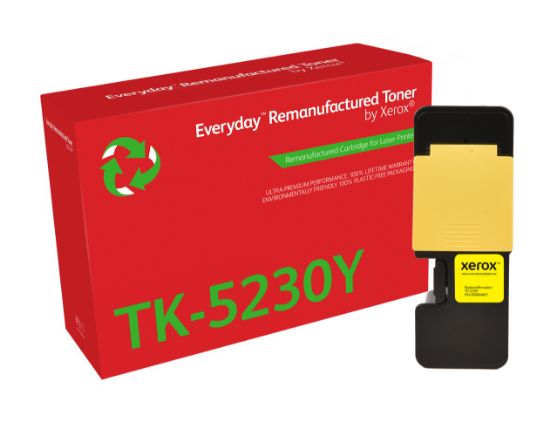 Image de Toner remanufacturé Jaune Everyday™ de Xerox compatible avec Kyocera TK-5230Y, Capacité standard (006R04807)