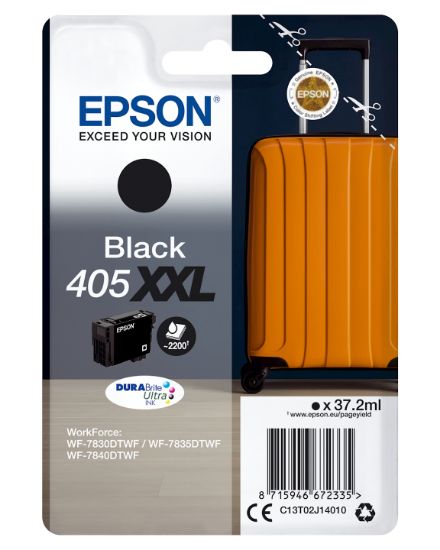 Image de Epson Singlepack Black 405XXL DURABrite Ultra Ink (C13T02J14010)