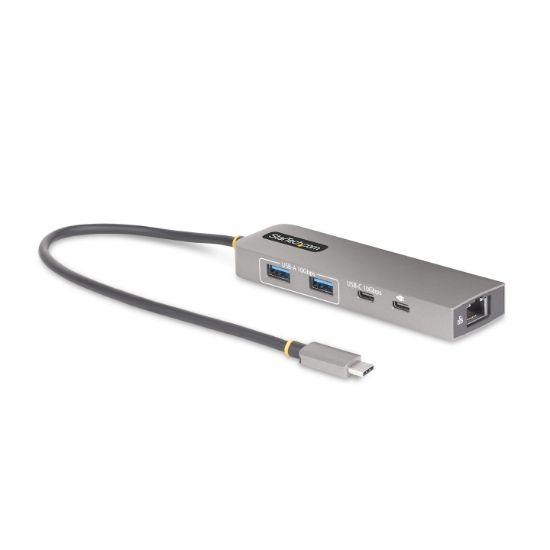 Image de StarTech.com Hub USB-C à 3 Ports Ethernet 2,5 Gbps et Port Power Delivery 100W Pass-Through, USB 3.2 10Gbps, 2x USB-A/1x USB-C, Hub Adaptateur Portable USB Type-C (10G2A1C25EPD-USB-HUB)