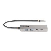 Image de StarTech.com Hub USB-C à 3 Ports Ethernet 2,5 Gbps et Port Power Delivery 100W Pass-Through, USB 3.2 10Gbps, 2x USB-A/1x USB-C, Hub Adaptateur Portable USB Type-C (10G2A1C25EPD-USB-HUB)