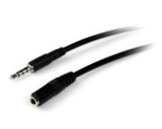 Image de StarTech.com Câble d'extension de casque TRRS 4 positions 3,5 mm 1 m - M/F (MUHSMF1M)