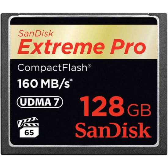 Image de Sandisk 128GB Extreme Pro CF 160MB/s 128 Go CompactFlash (SDCFXPS-128G-X46)