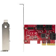 Image de StarTech.com Carte PCI Express SATA 6 ports - Carte Contrôleur PCIe SATA - 6Gbps - ASM1166 Non-Raid - Convertisseur PCI Express 3.0 vers SATA - Connecteurs SATA Empil ... (6P6G-PCIE-SATA-CARD)