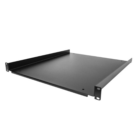 Image de StarTech.com Étagère Rack 19 pouces 1U - Plateau Rackable Universel - Étagère Baie de Brassage - Étagère Cantilever Rack 19" - Capacité 25kg - Rangement Rack Informat ... (SHELF-1U-20-FIXED-S)