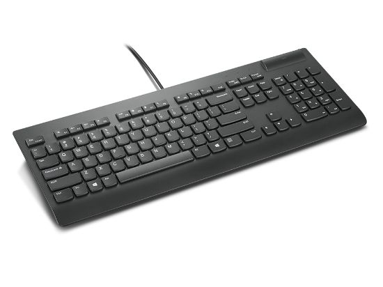 Image de Lenovo clavier Bureau USB QWERTY Anglais américain Noir (4Y41B69357)