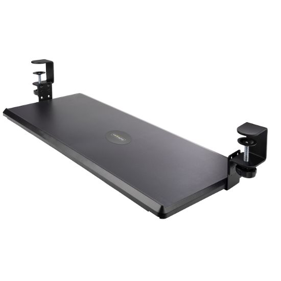 Image de StarTech.com Support Clavier Coulissant Sous Bureau - Support Clavier Ergonomique à Pince en C - Tiroir Clavier Coulissant, Jusqu'à 12kg - Tablette Coulissante, Clav ... (KEYBOARD-TRAY-CLAMP1)