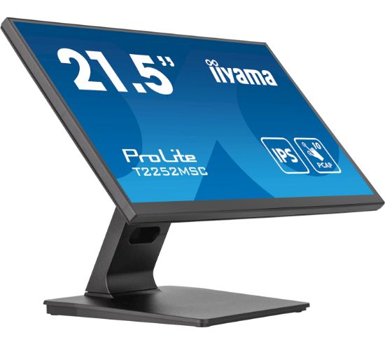 Image de iiyama ProLite écran plat de PC 54,6 cm (21.5") 1920 x 1080 pixels Full HD LCD Écran tactile Noir (T2252MSC-B2)