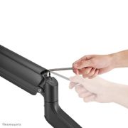 Image de Neomounts Support d'écran à fixer 17-49" - ressort à gaz - Topfix - arrêt 180° (DS70PLUS-450BL1)