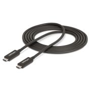 Image de StarTech.com Câble Thunderbolt 2 m 40 Gbit/s Noir (A40G2MB-TB4-CABLE)