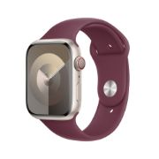 Image de Apple Bracelet Sport mûre 45 mm - S/M - Baie (MT3Y3ZM/A)