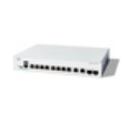 Image de Cisco Catalyst 1300 Géré L2 Gigabit Ethernet (10/100/1000) Connexion Ethernet, supportant l'alimentation via ce port (PoE) Gris (C1300-8T-E-2G)
