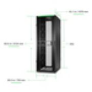 Image de APC Onduleur Netshelter SX, 2e génération, 45U, 2 124 H x 750 L x 1 070 P, avec panneaux latéraux, noir (AR3155B2)