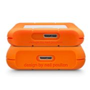 Image de LaCie Rugged Mini, 2TB 2000Go Aluminium,Orange disque dur externe (LAC9000298)