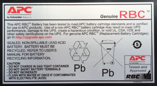 Image de APC Batterie de l'onduleur Sealed Lead Acid (VRLA) (RBC18)