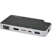 Image de StarTech.com Adaptateur Multiport USB C - USB-C vers 4K HDMI ou VGA avec 100W Power Delivery Pass-through, 2-Port 10Gbps USB Hub, MicroSD, GbE - USB 3.1 Type-C Mini/Travel D ... (CDP2HVGUASPD)