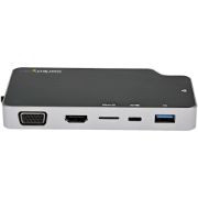 Image de StarTech.com Adaptateur Multiport USB C - USB-C vers 4K HDMI ou VGA avec 100W Power Delivery Pass-through, 2-Port 10Gbps USB Hub, MicroSD, GbE - USB 3.1 Type-C Mini/Travel D ... (CDP2HVGUASPD)