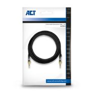 Image de ACT câble audio 1,5 m 3,5mm Noir (AC3610)