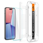 Image de Spigen GLAStR EZ Fit Screenprotector + Applicator iPhone 15 Plus Protecteur d'écran - Translucide (AGL06883)