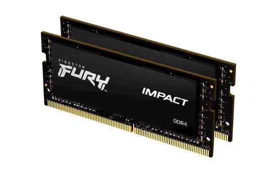 Image de Kingston Technology FURY 64GB 3200MT/s DDR4 CL20 SODIMM (Kit of 2) Impact (KF432S20IBK2/64)