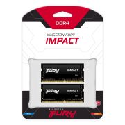 Image de Kingston Technology FURY 64GB 3200MT/s DDR4 CL20 SODIMM (Kit of 2) Impact (KF432S20IBK2/64)
