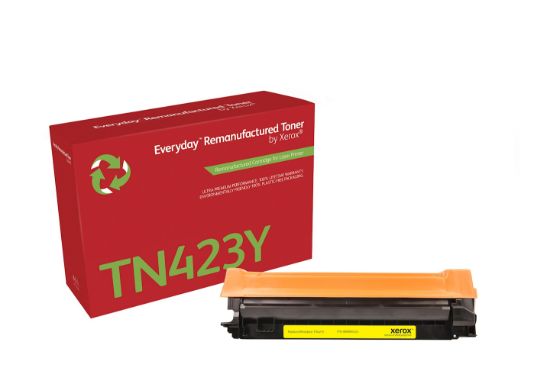 Image de Toner remanufacturé Jaune Everyday™ de Xerox compatible avec Brother TN423Y, Grande capacité (006R04524)