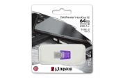 Image de Kingston Technology DataTraveler 64 Go microDuo 3C 200 Mo/s dual USB-A + USB-C (DTDUO3CG3/64GB)