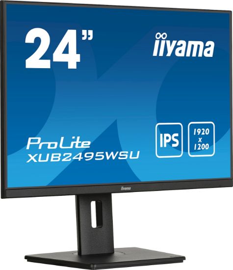 Image de iiyama ProLite écran plat de PC 61,2 cm (24.1") 1920 x 1200 pixels WUXGA LED Noir (XUB2495WSU-B7)
